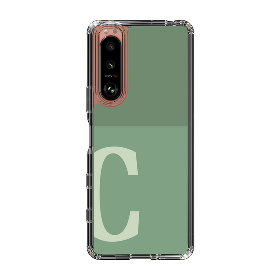 Slim Protection Case［ Original - initial two tone - C green ］