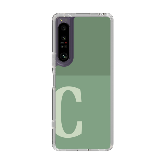 Slim Protection Case［ Original - initial two tone - C green ］