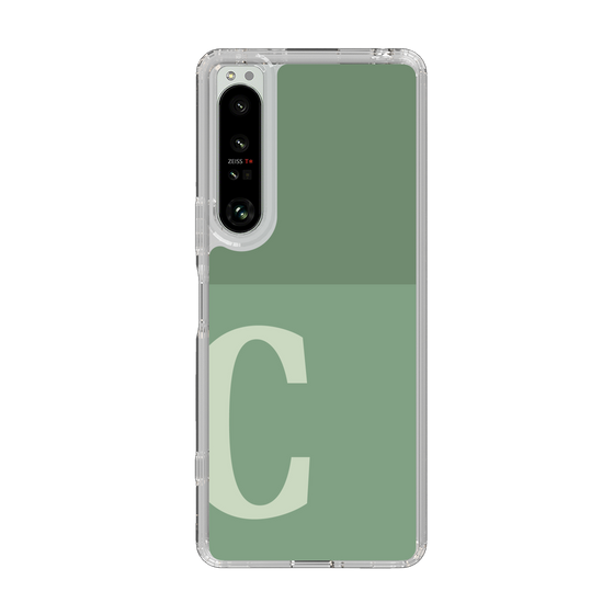 Slim Protection Case［ Original - initial two tone - C green ］