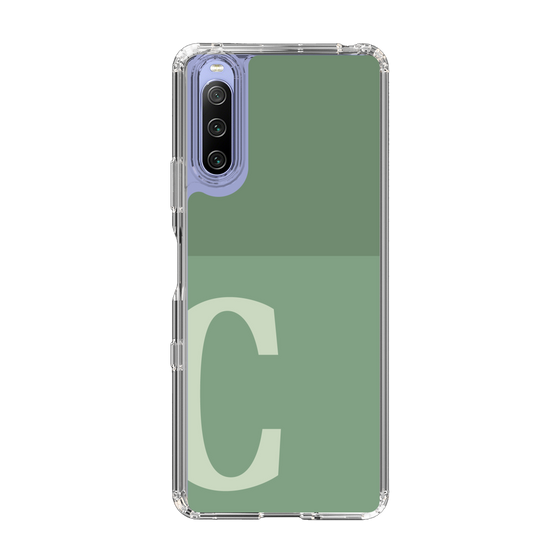 Slim Protection Case［ Original - initial two tone - C green ］