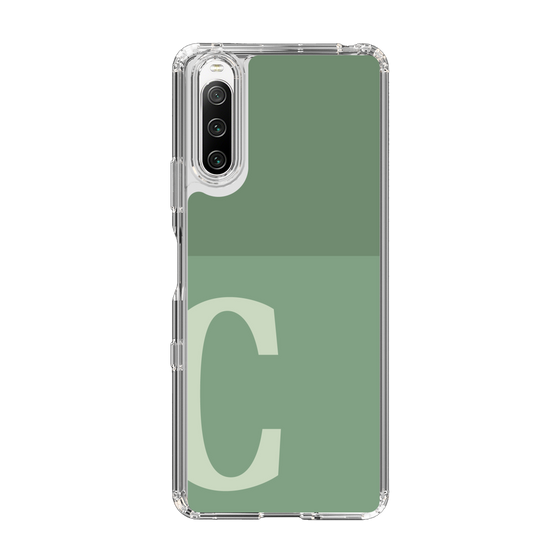 Slim Protection Case［ Original - initial two tone - C green ］