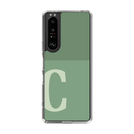 Slim Protection Case［ Original - initial two tone - C green ］