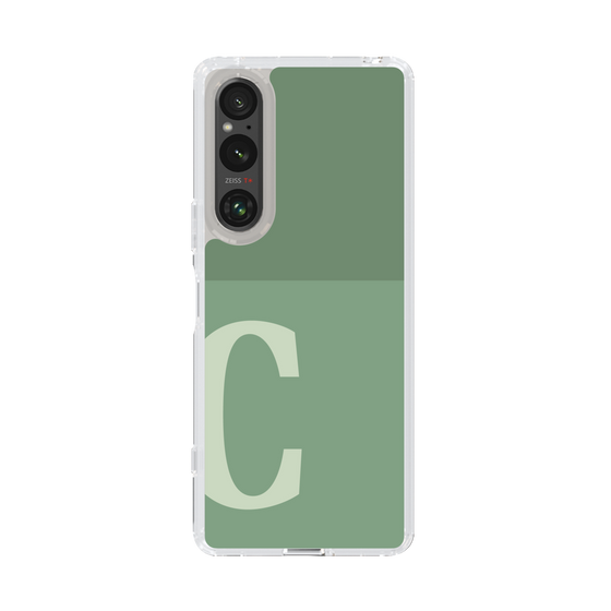 Slim Protection Case［ Original - initial two tone - C green ］