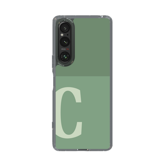 Slim Protection Case［ Original - initial two tone - C green ］