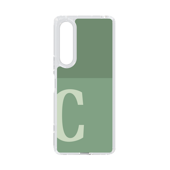 Slim Protection Case［ Original - initial two tone - C green ］