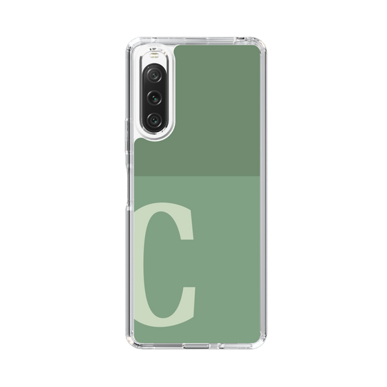 Slim Protection Case［ Original - initial two tone - C green ］