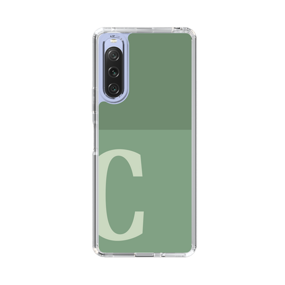 Slim Protection Case［ Original - initial two tone - C green ］