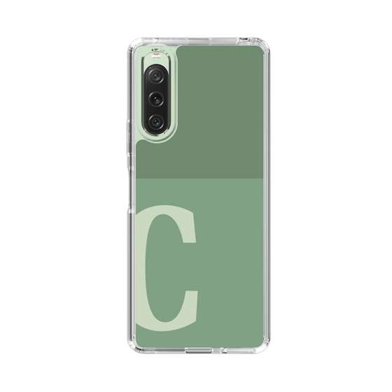 Slim Protection Case［ Original - initial two tone - C green ］