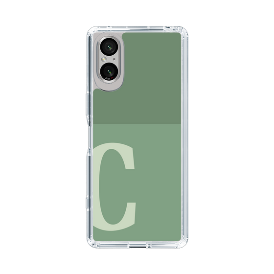 Slim Protection Case［ Original - initial two tone - C green ］