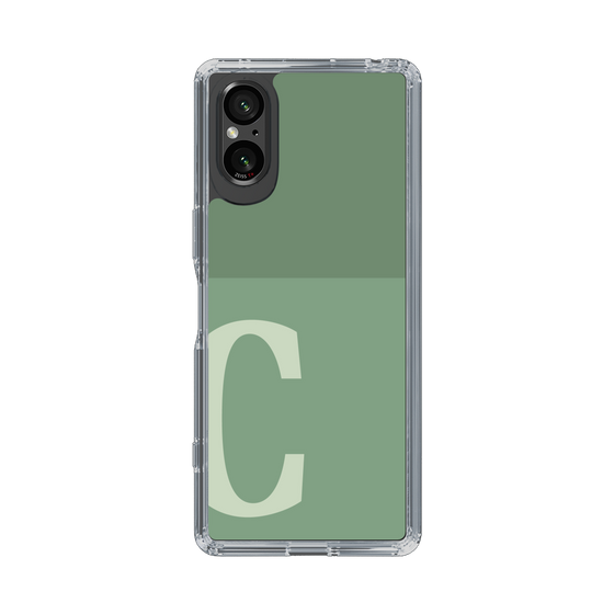 Slim Protection Case［ Original - initial two tone - C green ］
