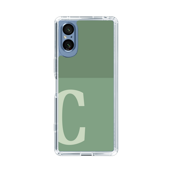 Slim Protection Case［ Original - initial two tone - C green ］