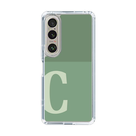 Slim Protection Case［ Original - initial two tone - C green ］