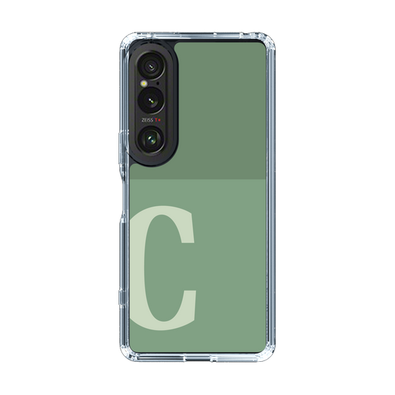 Slim Protection Case［ Original - initial two tone - C green ］
