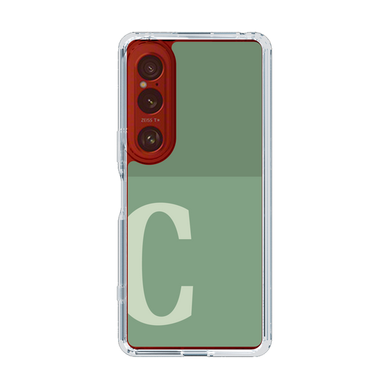 Slim Protection Case［ Original - initial two tone - C green ］