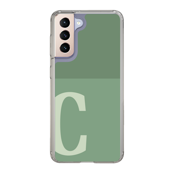Slim Protection Case［ Original - initial two tone - C green ］