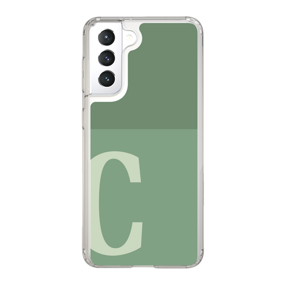 Slim Protection Case［ Original - initial two tone - C green ］