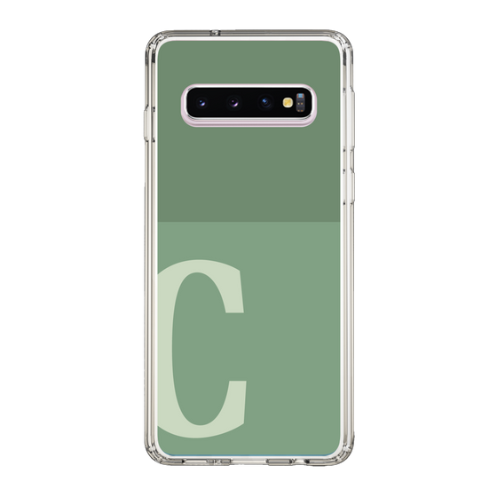Slim Protection Case［ Original - initial two tone - C green ］