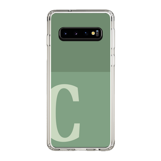 Slim Protection Case［ Original - initial two tone - C green ］