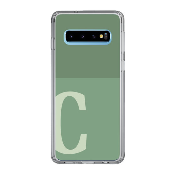 Slim Protection Case［ Original - initial two tone - C green ］