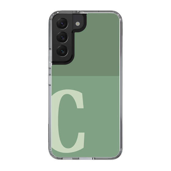 Slim Protection Case［ Original - initial two tone - C green ］