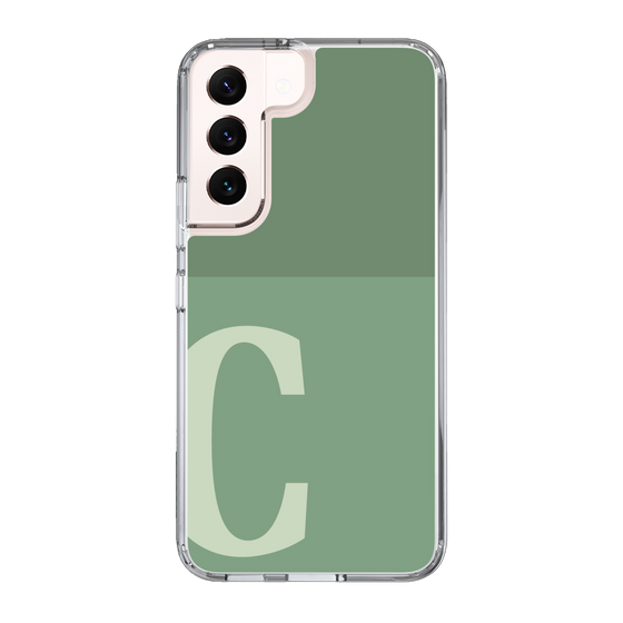 Slim Protection Case［ Original - initial two tone - C green ］