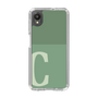 Slim Protection Case［ Original - initial two tone - C green ］