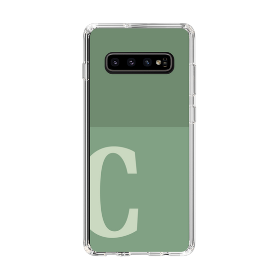 Slim Protection Case［ Original - initial two tone - C green ］