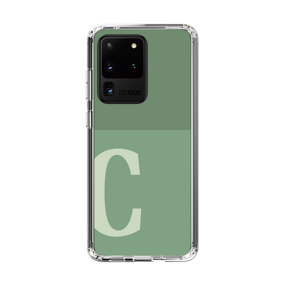 Slim Protection Case［ Original - initial two tone - C green ］