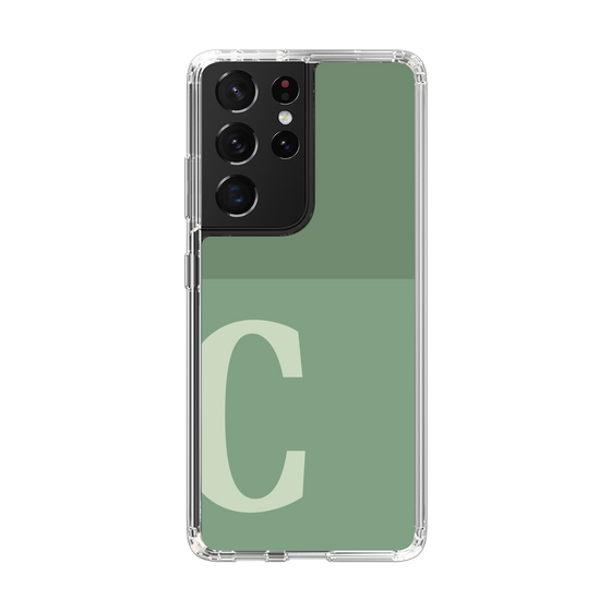Slim Protection Case［ Original - initial two tone - C green ］