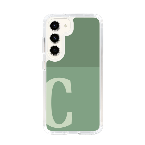 Slim Protection Case［ Original - initial two tone - C green ］