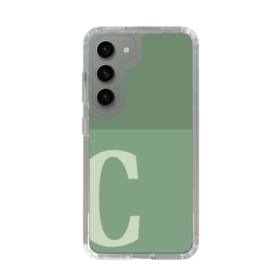 Slim Protection Case［ Original - initial two tone - C green ］