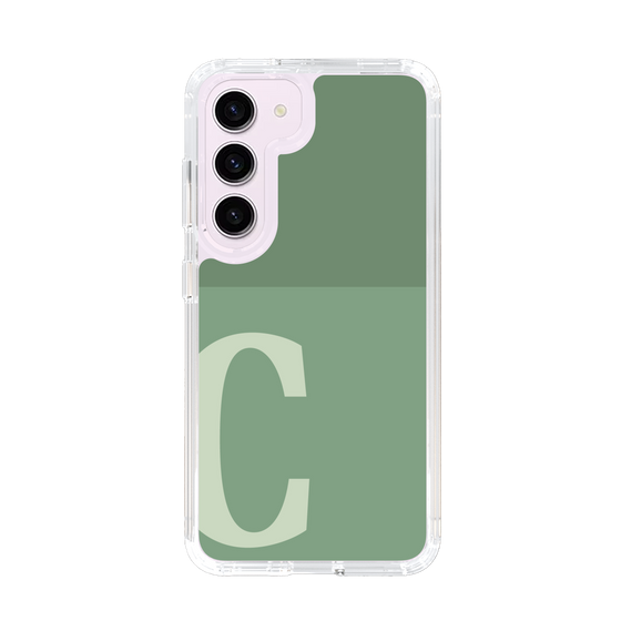 Slim Protection Case［ Original - initial two tone - C green ］