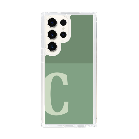 Slim Protection Case［ Original - initial two tone - C green ］