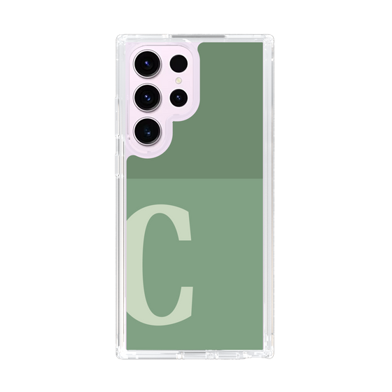 Slim Protection Case［ Original - initial two tone - C green ］