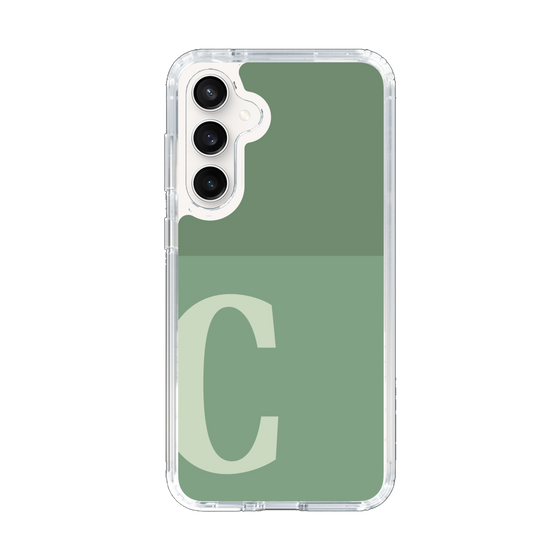 Slim Protection Case［ Original - initial two tone - C green ］