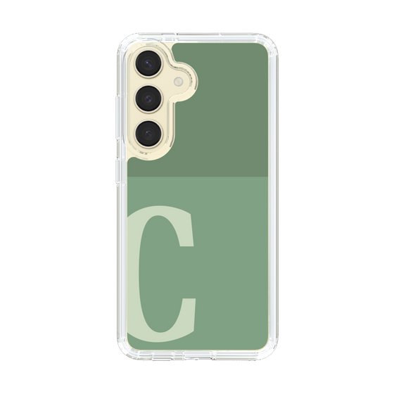 Slim Protection Case［ Original - initial two tone - C green ］