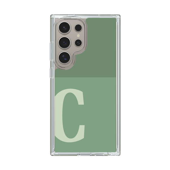 Slim Protection Case［ Original - initial two tone - C green ］