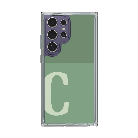 Slim Protection Case［ Original - initial two tone - C green ］