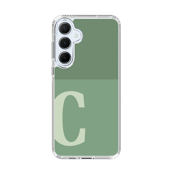 Slim Protection Case［ オリジナル - initial two tone - C green ］