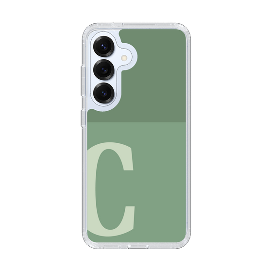 Slim Protection Case［ Original - initial two tone - C green ］
