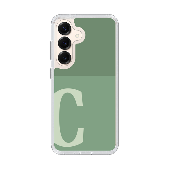 Slim Protection Case［ Original - initial two tone - C green ］