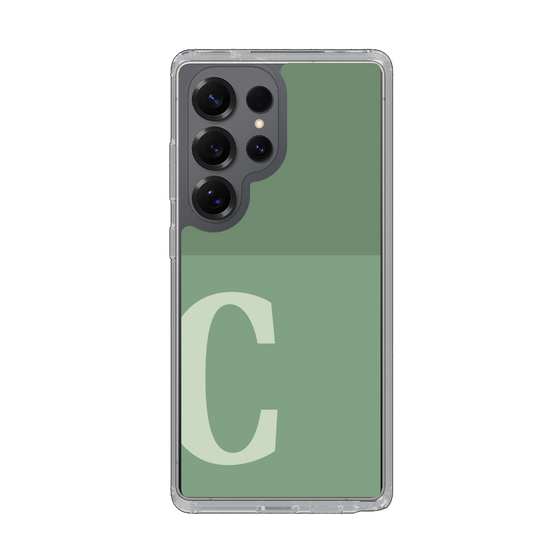 Slim Protection Case［ Original - initial two tone - C green ］
