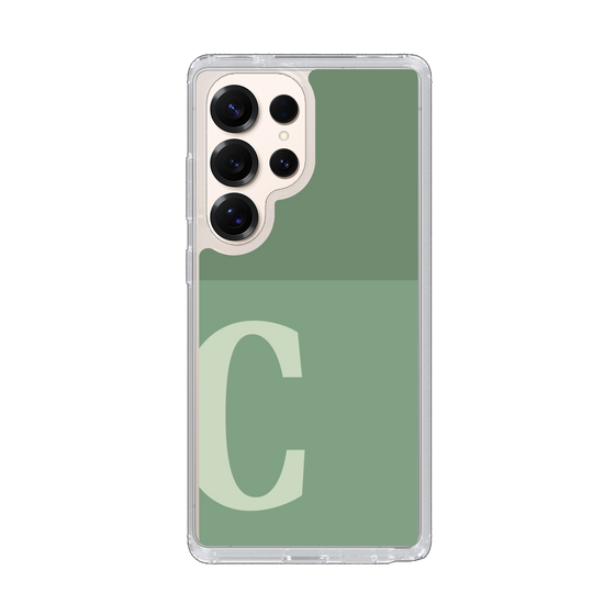 Slim Protection Case［ Original - initial two tone - C green ］