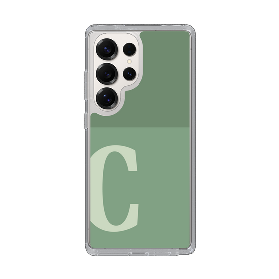 Slim Protection Case［ Original - initial two tone - C green ］
