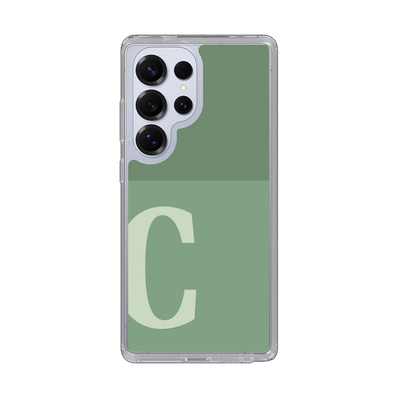 Slim Protection Case［ Original - initial two tone - C green ］
