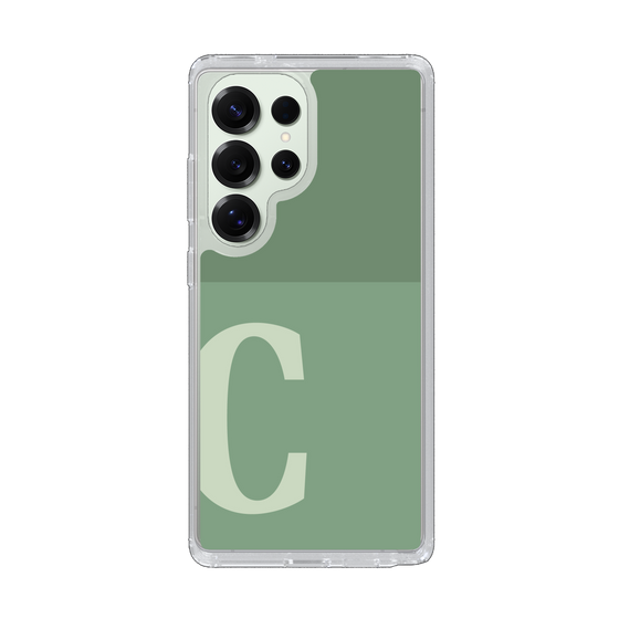 Slim Protection Case［ Original - initial two tone - C green ］
