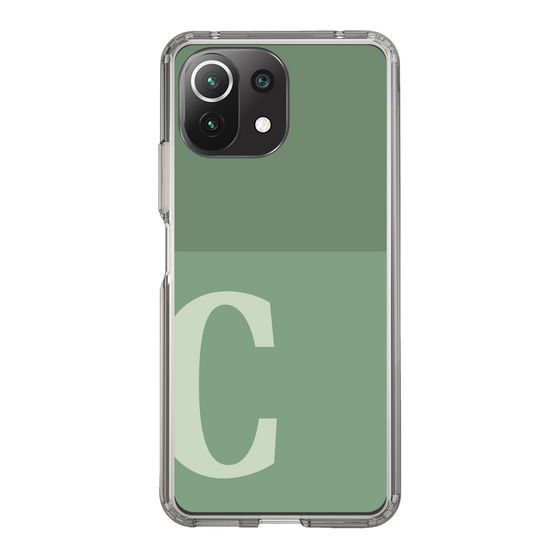 Slim Protection Case［ Original - initial two tone - C green ］