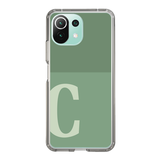 Slim Protection Case［ Original - initial two tone - C green ］