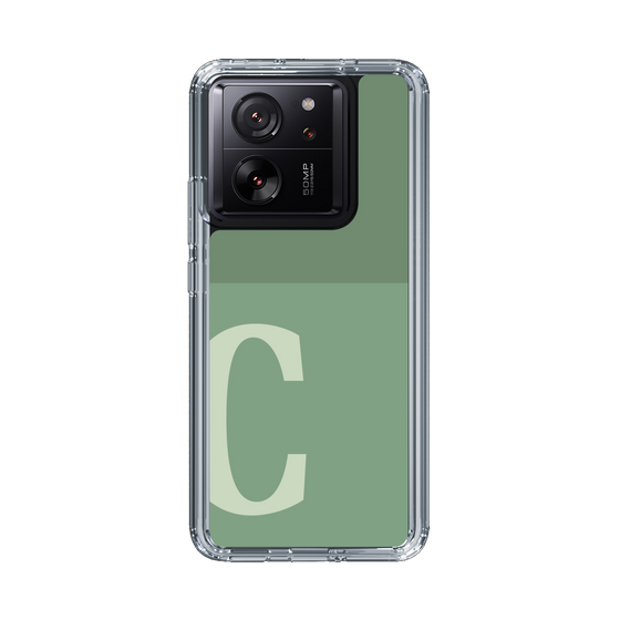 Slim Protection Case［ Original - initial two tone - C green ］