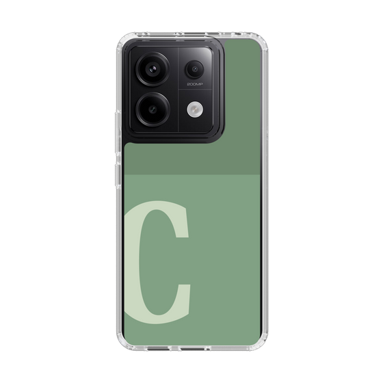 Slim Protection Case［ Original - initial two tone - C green ］